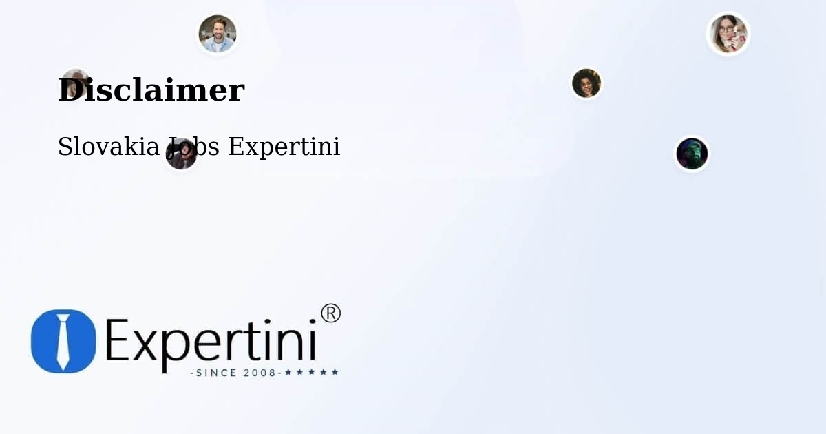 Disclaimer – Púchov - Slovakia Jobs Expertini