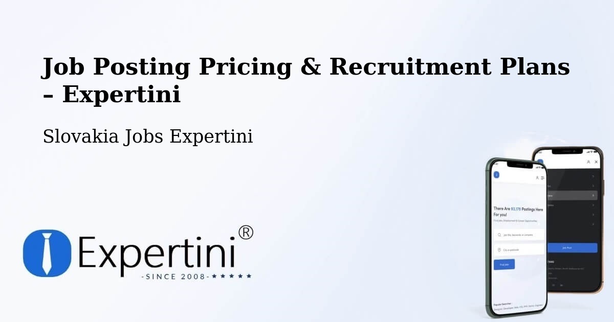 Job Posting Pricing & Recruitment Plans – Púchov - Púchov, Slovakia Jobs Expertini